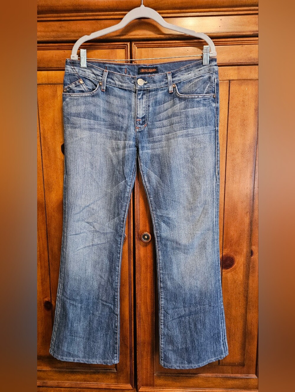 Vintage Rock & Republic Roth Phoenix Low Rise Bootcut Jeans Sz 31 Y2K Opium Wash